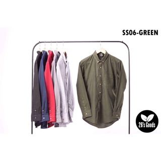 Oxford Shirt - Green : เสื้อเชิ้ตแขนยาวสีเขียว