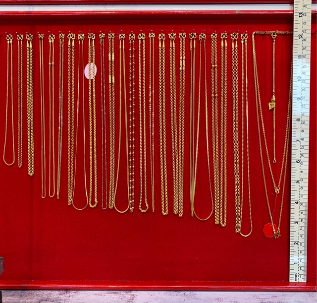 ภาพหน้าปกสินค้าสร้อยคอทองแท้ 96.5% น้ำหนัก 1 สลึง (ขายได้, จำนำได้) จากร้าน nuttaponp บน Shopee