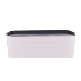 กล่องเก็บของ HL LARZE 70568 ไซส์M สีขาว ฝาเทา กล่องเก็บของอเนกประสงค์ เป็นตัวช่วยในการจัดการกับข้าวของเครื่องใช้ต่าง ๆ ห