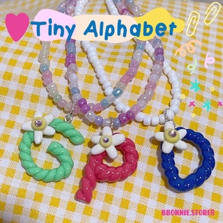 💖Tiny Alphabet สร้อยคอ ตัวอักษรดินปั้น ใส่ไปทะเลก็สวย