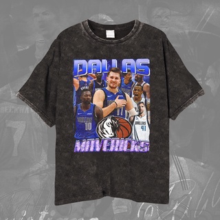 เสื้อยืดพรีเมี่ยม พิมพ์ลาย DALLAS MAVERICK สไตล์วินเทจS-5XL