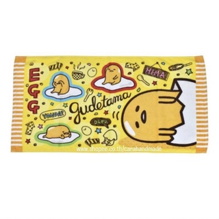 ผ้าขนหนูลิขสิทธิ์แท้ ไข่ขี้เกียจ ขนาด 16x32นิ้ว 🥚 Gudetama กุเดทามะ 🥚ผ้าเช็ดผม 🥚ผ้าเช็ดตัว 🥚ผ้าเช็ดตัวการ์ตูน🥚