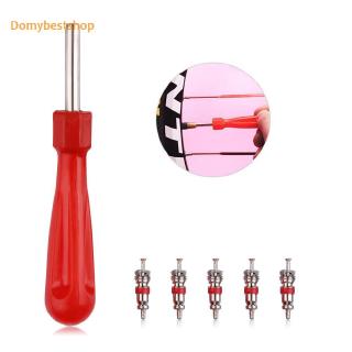 Db Useful✒5pcs Repair Tool set Valve Cores with Car Bicycle Tyre Tire Valve Core Remover