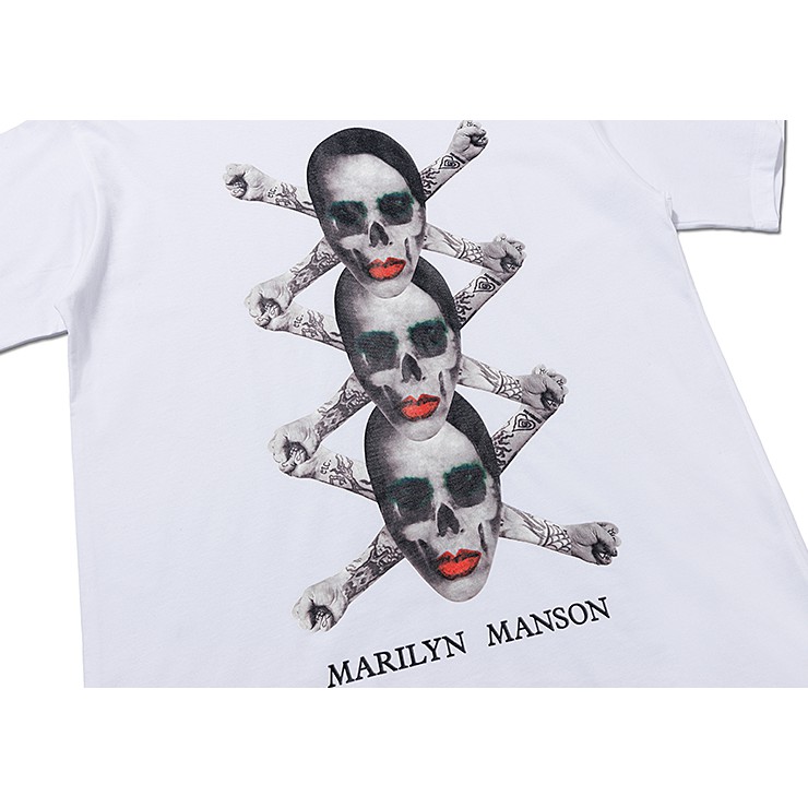 เสื้อยืดแขนสั้นพิมพ์ลายดิจิตอล-marilyn-manson