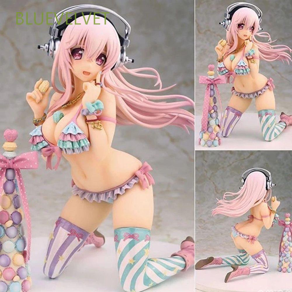 ฟิกเกอร์โมเดลฟิกเกอร์-bluevelvet-bikini-sonico-ver-sonico-สีชมพู-13-ซม-สําหรับตุ๊กตา