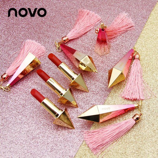 โนโว-novo-diamond-lipstick-ลิปฝาครอบแบบแม่เหล็ก-สวยหรู-เนื้อแมท-เนียนละเอียด-ลิปเพชรแท่ง