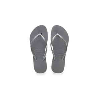 [กรอกโค้ด HAVFC4 ลดเพิ่ม 13% *ช้อปครบ 800.-]HAVAIANAS รองเท้าแตะผู้หญิง SLIM PREP STEEL GRAY 40000305178GYXX สีเทาเข้ม (รองเท้าแตะ รองเท้าผู้หญิง รองเท้าแตะหญิง)