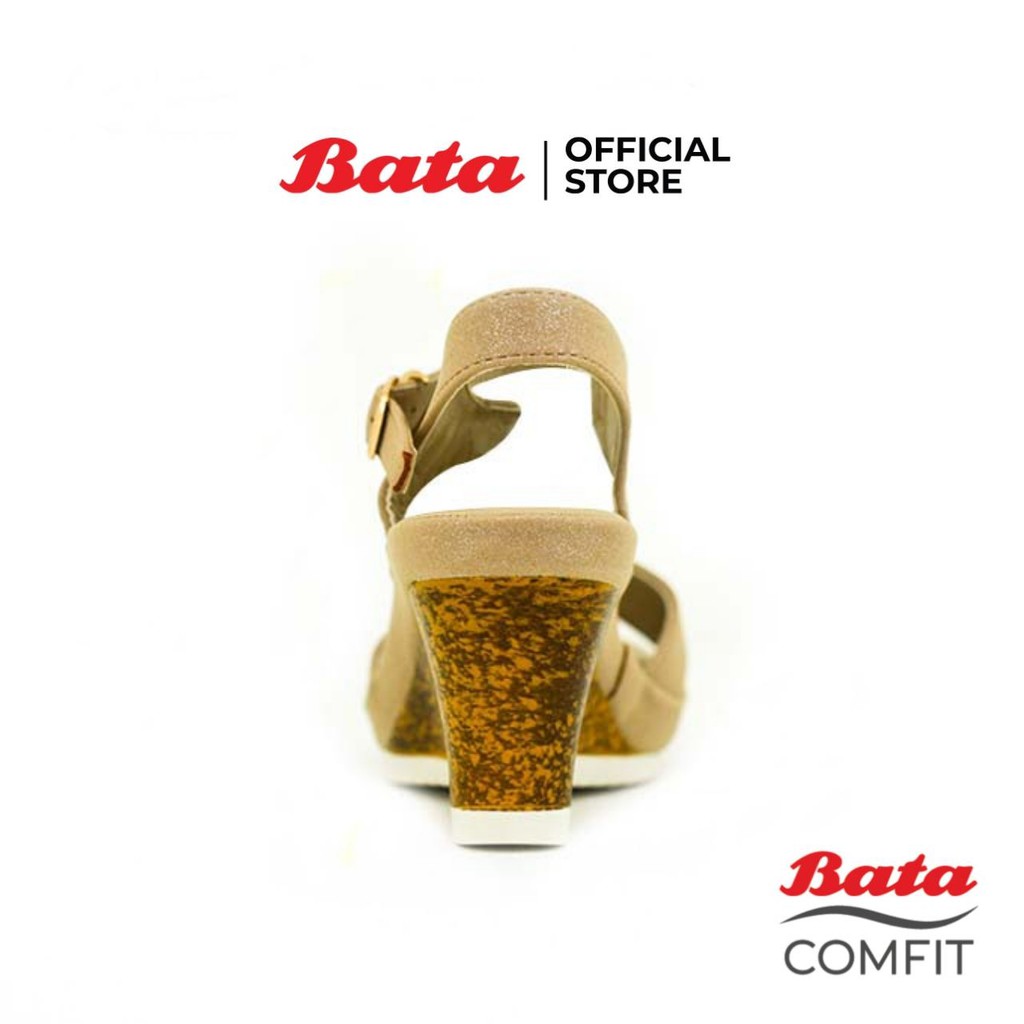 bata-comfit-รองเท้าส้นสูง-wedge-sandal-แบบสวม-รัดส้น-สีเทา-รหัส-7612355-สีเบจ-รหัส-7618355