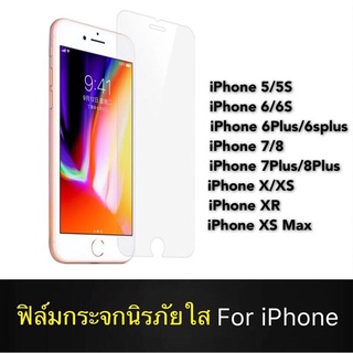 🇹🇭ฟิล์มกระจกใสiPhone5/iphone6/6S/iphone7/8/SE2020/iphone6plus/7plus/8plus/xs/Xr/Xmax