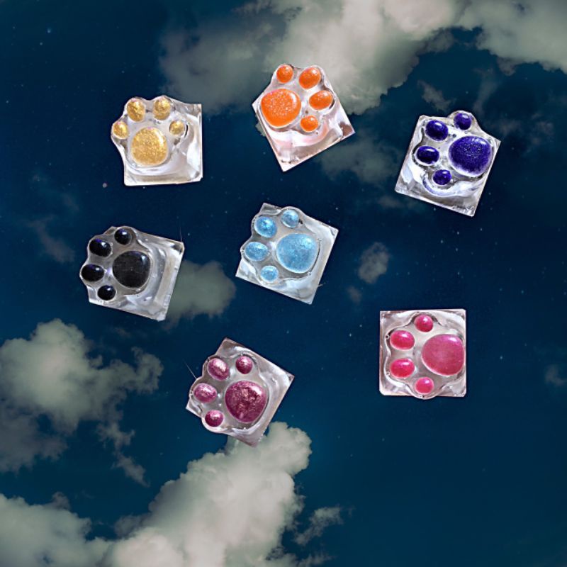 cat paw keycaps คีย์แคปเท้าแมว คีย์บอร์ดเกมมิ่ง แต่งคอม แต่งคีย์บอร์ด ...