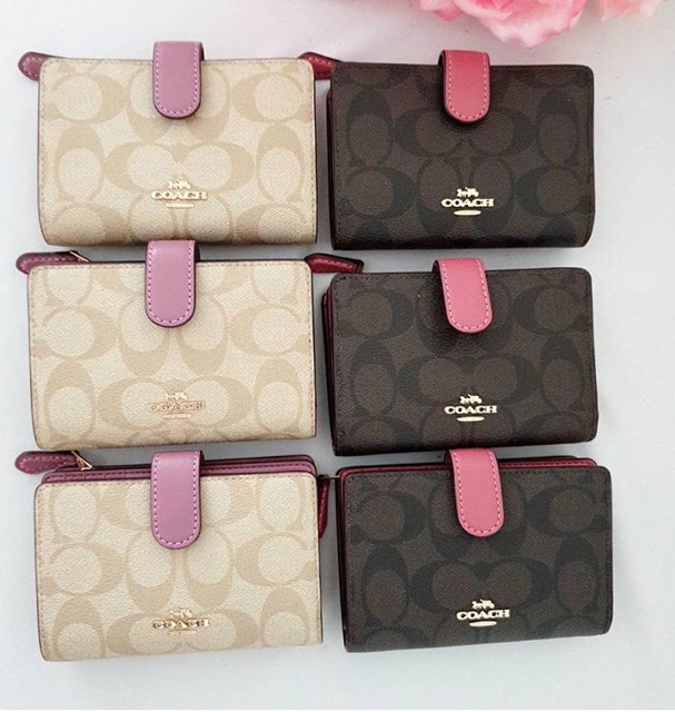 coach-wallet-ใบกลาง-2-พับ-พร้อมcard