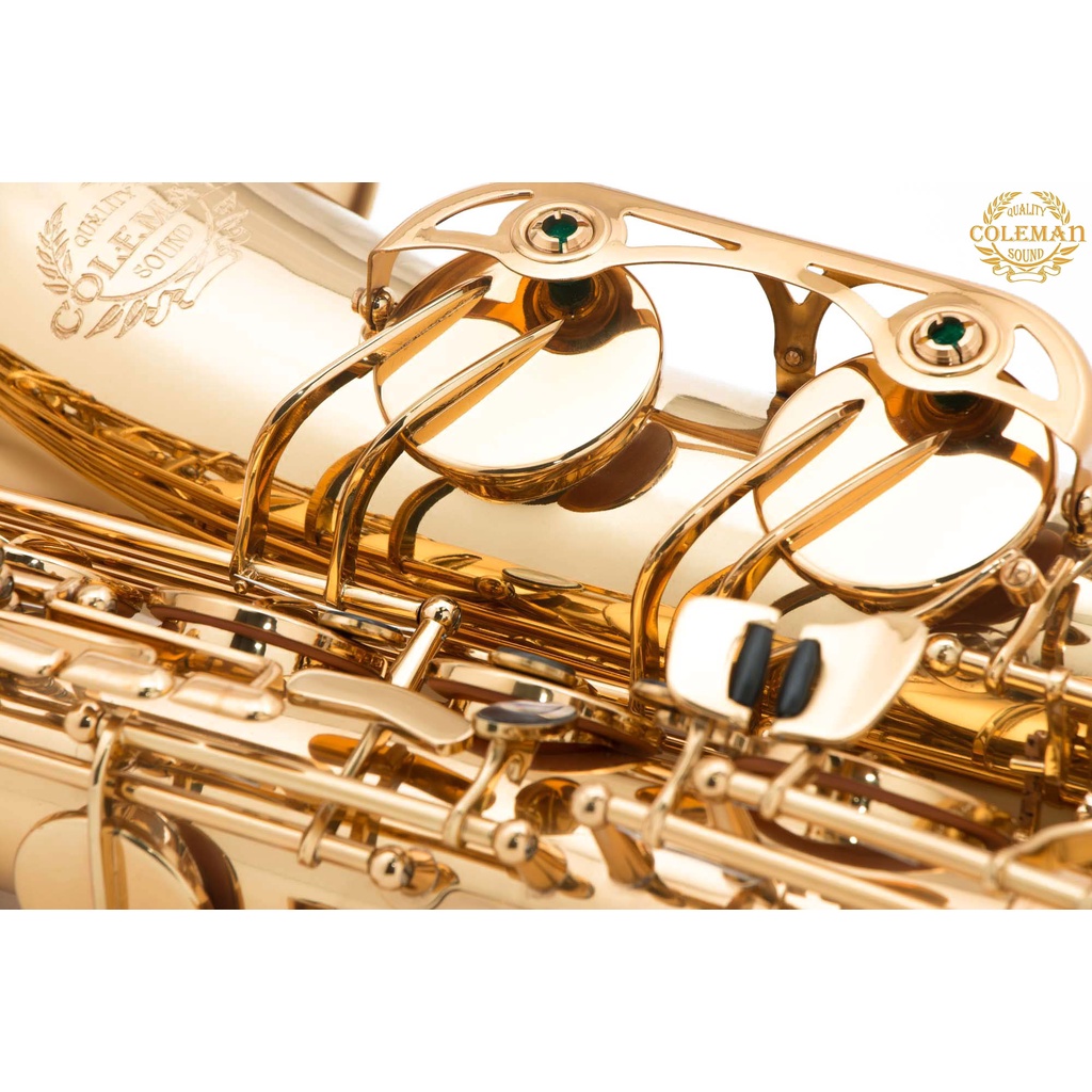 แซกโซโฟน-saxophone-tenor-coleman-cl-330t-gold-lacquered