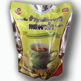 สินค้า ข้าวกล้องงอกผสมงาดำชนิดผง 352g ธัญพืชชนิดผง เครื่องดื่มธัญพืช งาดำเเม่อุษา