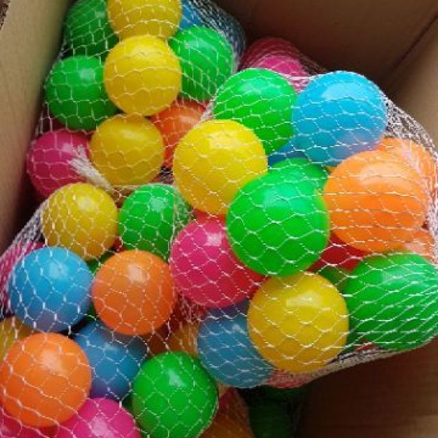 ภาพหน้าปกสินค้าลูกบอลหลากสี ลูกบอลตาข่ายขนาด 7ลูก และ 12ลูก และ25ลูก