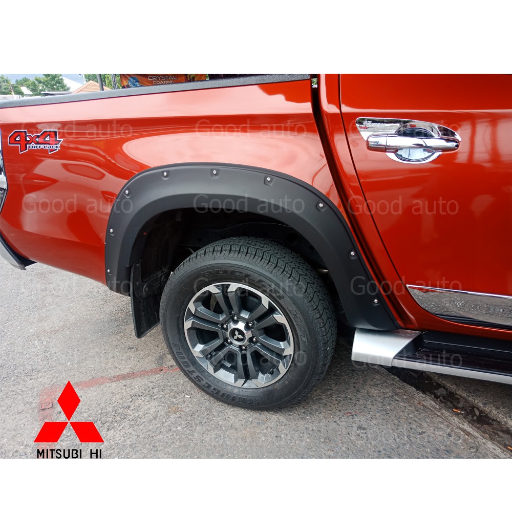 คิ้วล้อ-ซุ้มล้อ-ล้อ-ล้อยื่น-ล้อล้น-ล้อ-คิ้ว-mitsubishi-triton-มิตซูบิชิ-ไทรตัน-triton-2019-สูง-cab-4ประตู-6นิ้ว-ดำด้าน