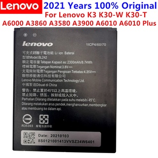 New High Quality Battery BL242 For Lenovo K3 K30-W K30-T A6000 A3860 A3580 A3900 A6010 A6010 Plus Mobile Phone Batteries