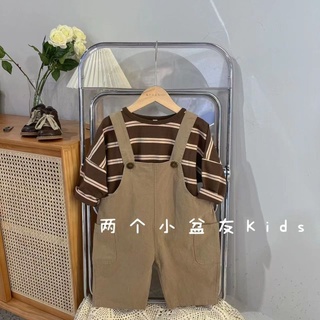 【 Babycat 】 พร้อมส่ง ขายดี สไตล์ญี่ปุ่น เกาหลี ฤดูใบไม้ร่วง เสื้อผ้าเด็ก สไตล์ตะวันตก ขนาดเล็ก สําหรับเด็ก