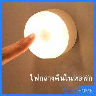 ไฟกลางคืน โคมไฟหัวเตียง LED 0.6 W ชาร์จ โคมไฟ  ยึดผนังด้วยแม่เหล็ก  LED  Button night light