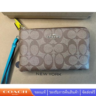 COACH กระเป๋าสตางค์ผู้หญิงซิปคู่ C3347