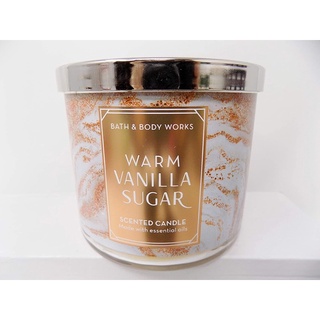 Bath &amp; Body Works Warm Vanilla Sugar Slatkin &amp; Co Candle 411g.เทียนหอม ของแท้