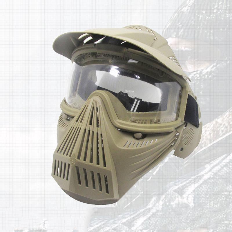 ภาพขนาดย่อของภาพหน้าปกสินค้าMens Outdoor Sports CS Transformers Face Protection Sunproof PC Lens Tactical Mask จากร้าน dananaoteduo.th บน Shopee ภาพที่ 3