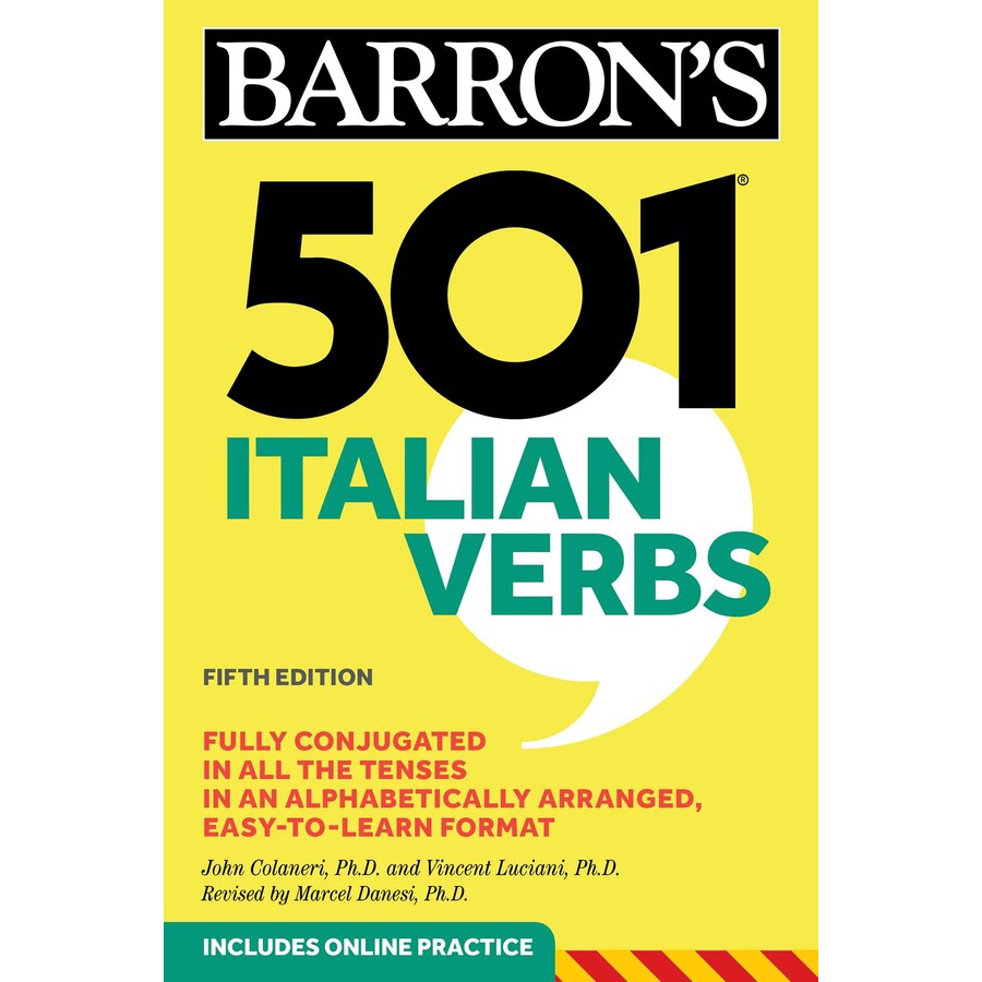 chulabook-ศูนย์หนังสือจุฬาฯ-หนังสือ9781506260662-501-italian-verbs-includes-online-practice-barrons-501-italian-v