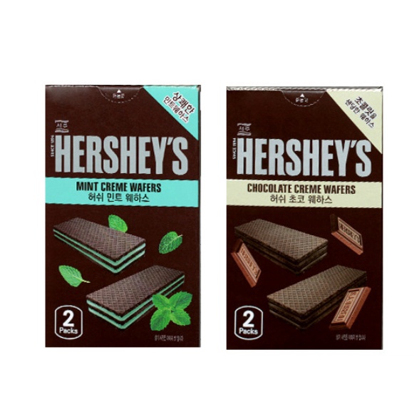 Hershey's Hershey's rich chocolate sandwich crunchy wafer biscuits 63g
