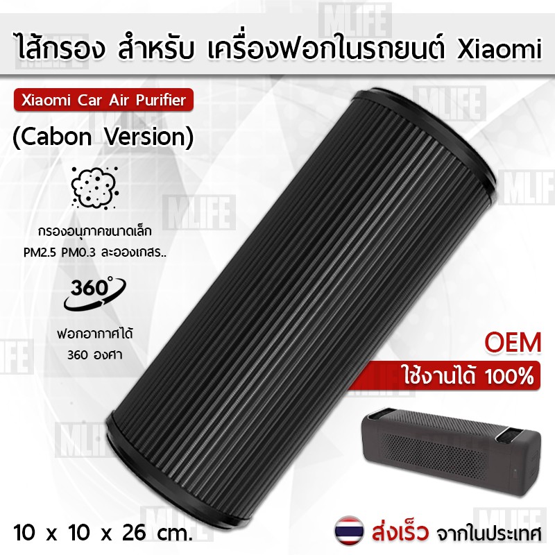 ไส้กรอง-oem-สำหรับ-เครื่องฟอกอากาศ-xiaomi-ภายในรถยนต์-รุ่น-formaldehyde-และ-carbon-บนรถ-xiaomi-car-air-purifier-filter