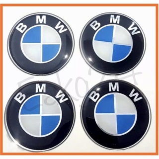 สติ๊กเกอร์ติดฝาดุมล้อ BMW  ขนาด 35mm (1ชุด=4ชิ้น)