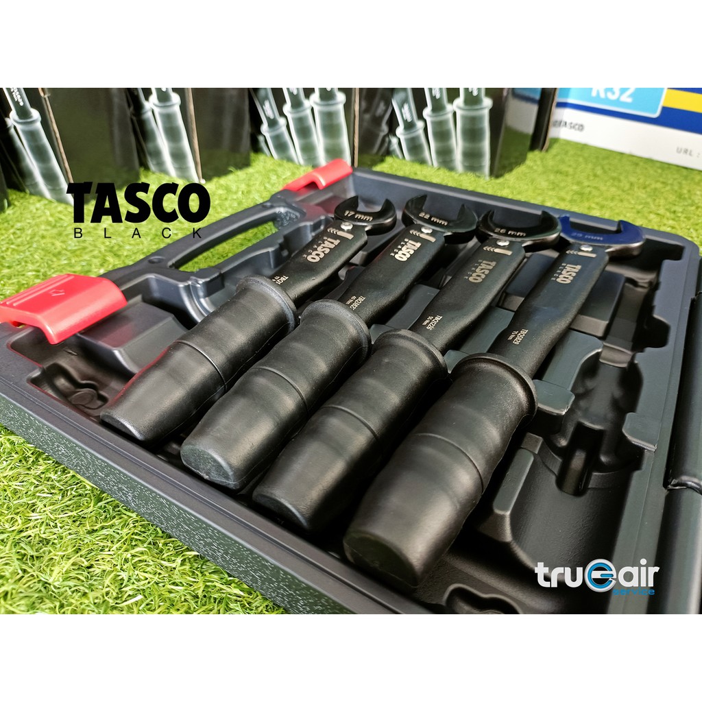 ภาพสินค้าTASCO ประแจทอร์ค TBQ900 SET ทัสโก้แบล็ค Torque Wrench  ขนาด 1/4", 3/8", 1/2" (R32), 5/8" (R32) พร้อมกล่อง จากร้าน trueairservice บน Shopee ภาพที่ 5