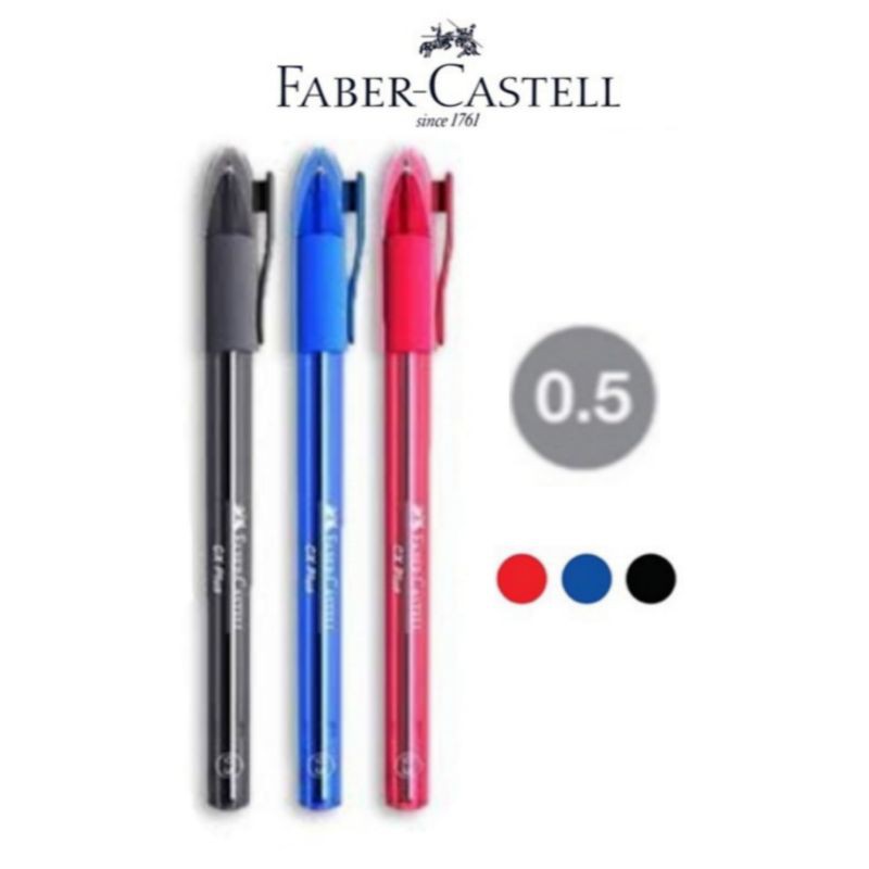 ปากกา-faber-castell-cx-plus-0-5-ปากกาลูกลื่น-เฟเบอร์-คาสเทลล์-เขียนลื่น-1ด้าม-พร้อมส่ง