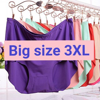 กางเกงในไร้ขอบ XL,XXL,XXXL ผ้าสแปนเด็กซ์ ผสม ผ้านุ่มลื่น ระบายอากาศได้ดี ใส่สบาย ไม่รัดท้อง