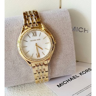 (ผ่อน0%) นาฬิกา นาฬิกา Michael Kors MK7078 Womens Mindy Three-Hand Gold-Tone Stainless Steel Watch หน้าปัด 36มม สีทอง