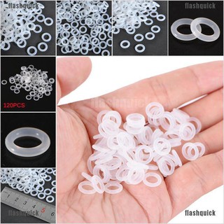 flashquick 120Pcs Silicone Rubber O-Ring Switch Dampeners White For Cherry MX Keyboard