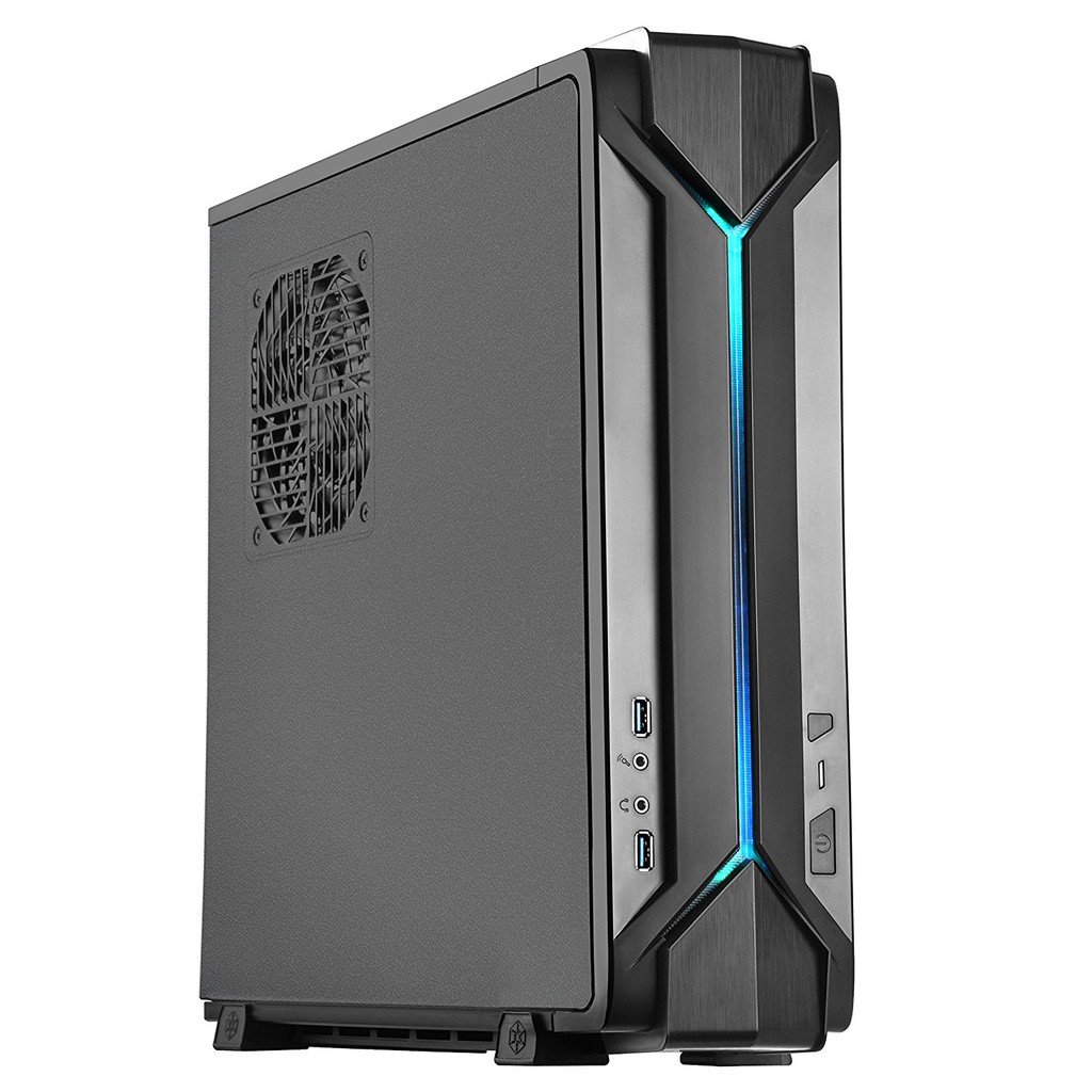 SilverStone Raven RVZ03 Mini Computer Case fits Mini ITX Black with RGB ...
