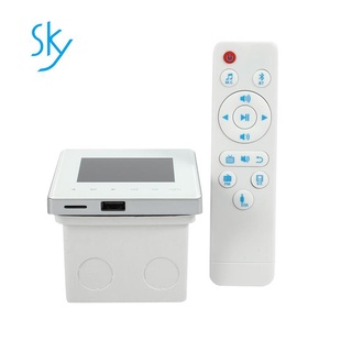 Bluetooth Smart Control Music System Ceiling Speaker ules Home Audio System Digital Stereo Amplifier in Wall for Hotel