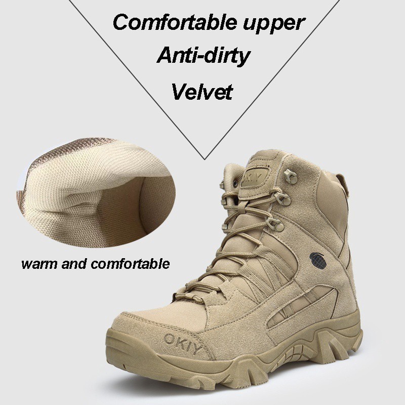 ภาพหน้าปกสินค้าขายด่วนซิปรองเท้าทหารหนังรองเท้ายุทธวิธีกันน้ำรองเท้ากองทัพ 39-46 จากร้าน black_shoes001 บน Shopee