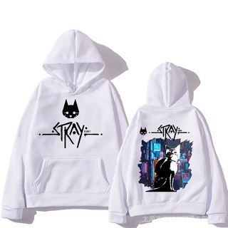เสื้อกันหนาวแขนยาว มีฮู้ด ลายการ์ตูน StrayGame StrayGame สไตล์ฮาราจูกุ สําหรับเด็กผู้ชาย และผู้หญิง