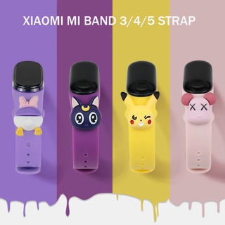 ภาพหน้าปกสินค้า( Mi Band 5 ) สายนาฬิกาข้อมือลายการ์ตูนสําหรับ Xiaomi Mi Band 5/6 ที่เกี่ยวข้อง