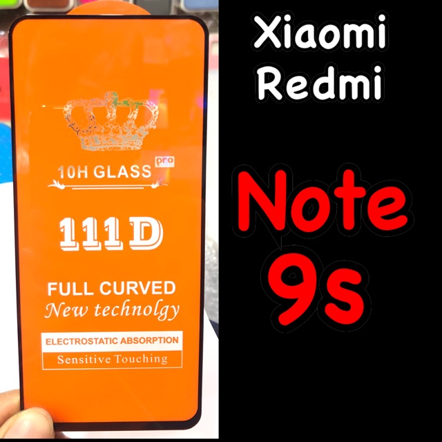 xiaomi-redmi-note-9s-ฟิล์มกระจกนิรภัยแบบใส-fg-เต็มจอ-กาวเต็ม