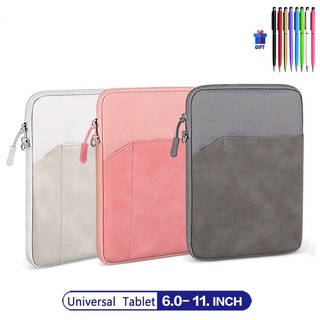 กระเป๋าแท็บเล็ต แบบพกพา สําหรับ iPad pro Air Samsung Huawei Lenovo Tab Kindle 6 7 8.4 9.7 10.1 10.2 10.5 11 นิ้ว