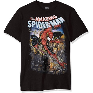 เสื้อยืดผ้าฝ้ายพิมพ์ลาย ไอเทมเด็ด!!เสื้อยืด พิมพ์ลาย Amazing Spider-Man แฟชั่นคู่รัก สําหรับครอบครัว