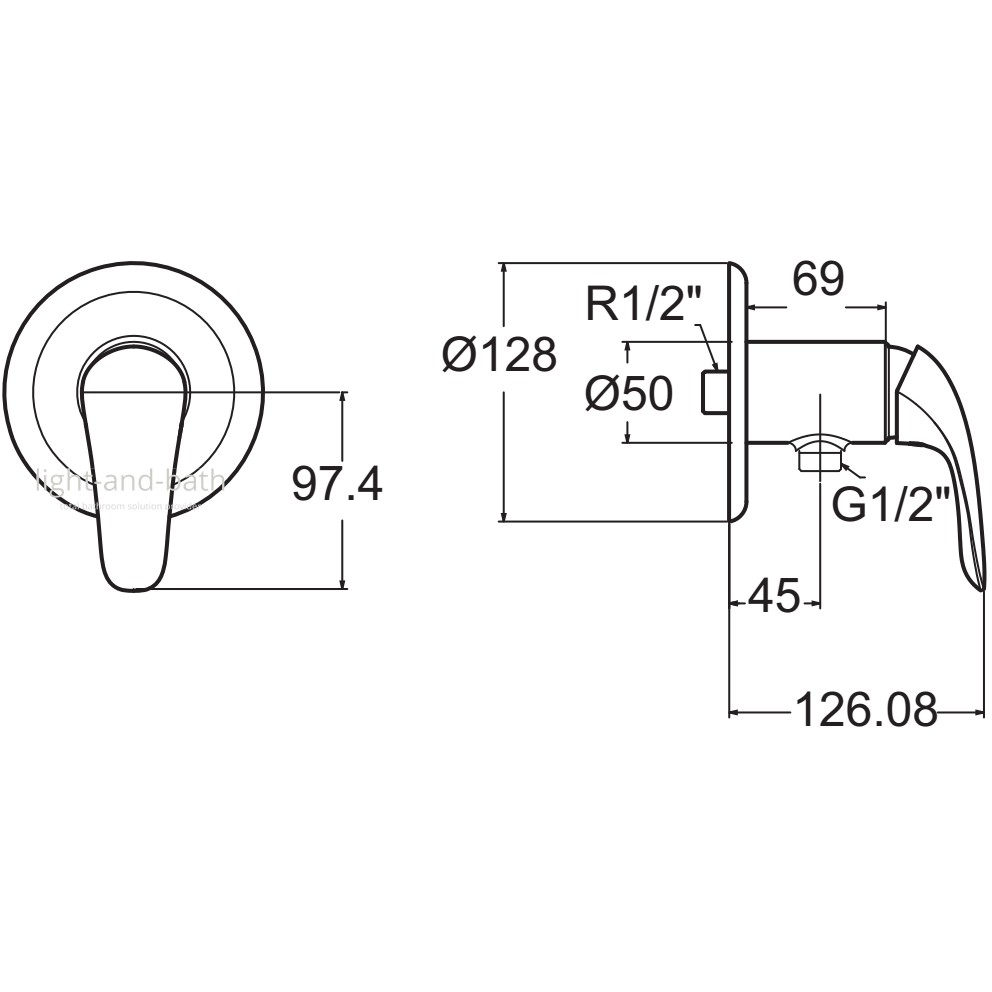 01-06-american-standard-a-1526-10-ก๊อกเดี่ยวยืนอาบ-รุ่น-saga-mono-a-1526