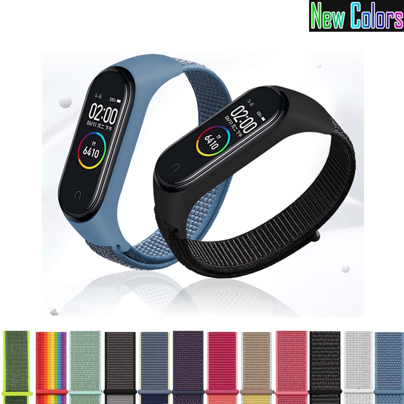 รูปภาพของXiaomi Mi band 7 6 5 4 3 เคสซิลิโคน และสายรัดข้อมือไนลอน สไตล์โมเดิร์น สําหรับ Miband 3 4 5 6 7ลองเช็คราคา