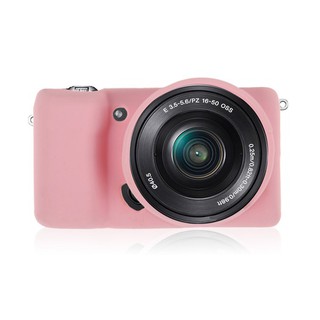 SILICONE CASE SONY A5000/5100 PINK เคสกันกระเเทก (0889)