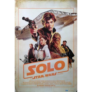 โปสเตอร์ หนัง ฮาน โซโล ตำนานสตาร์ วอร์ส SOLO A Star Wars Story 2018 POSTER 24”x35” Inch Alden Woody Emilia V1