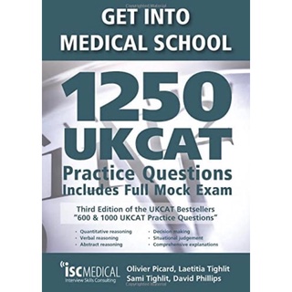 หนังสือภาษาอังกฤษ Get into Medical School - 1250 Ukcat Practice Questions. Includes Full Mock Exam พร้อมส่ง