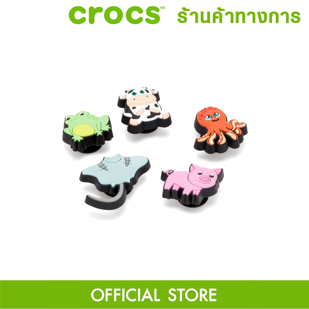 ภาพหน้าปกสินค้าCROCS Jibbitz Cutie Animal 5 Pack ตัวติดรองเท้า ที่ติดรองเท้าjibbitz ตุ๊กตาติดรองเท้า ตัวติดรองเท้ามีรู จากร้าน crocs_officialstore บน Shopee