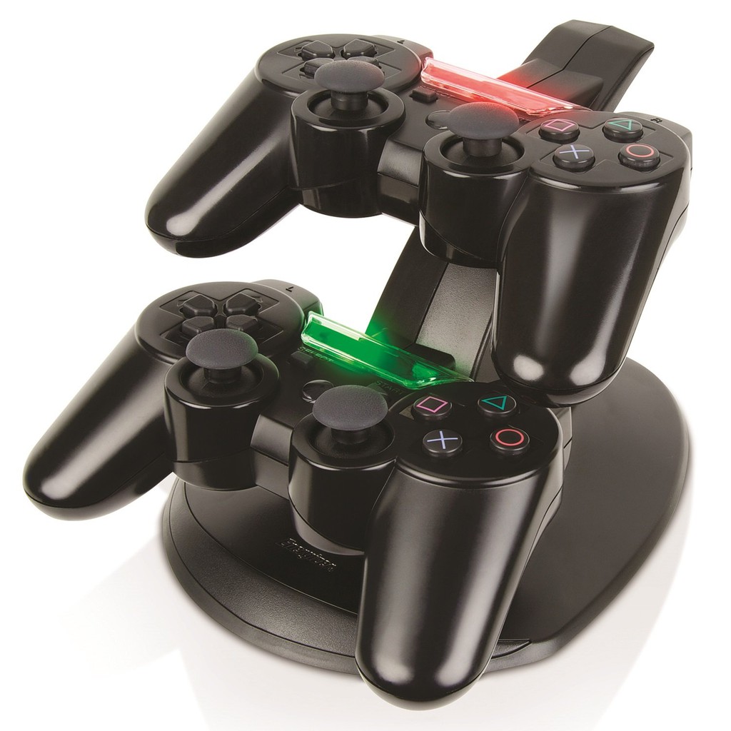 PS3 Playstation3 Controller Charger, Dual Console Charging Docking