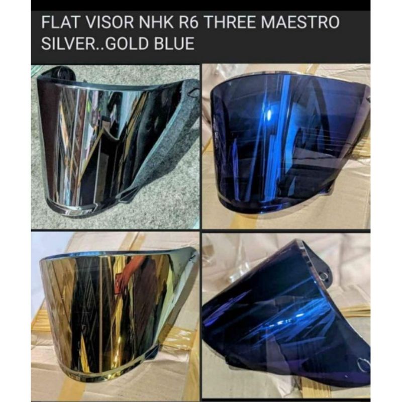 nhk-r6-กระจกหมวกกันน็อค-หมวกกันน็อค-visor-nhk-r6-nhk-r-6-แบน-visor-iridium-flat-visor